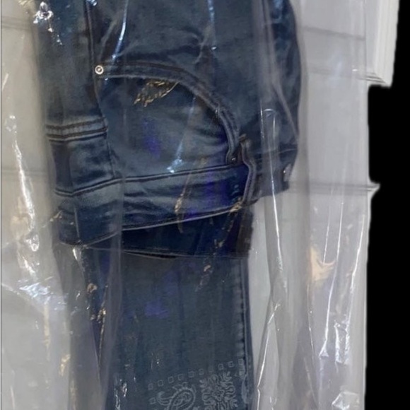 Nwot jeans by Amiri paisley clay indigo nwot size 32w inseam 33 authentic Italy! - Picture 8 of 17